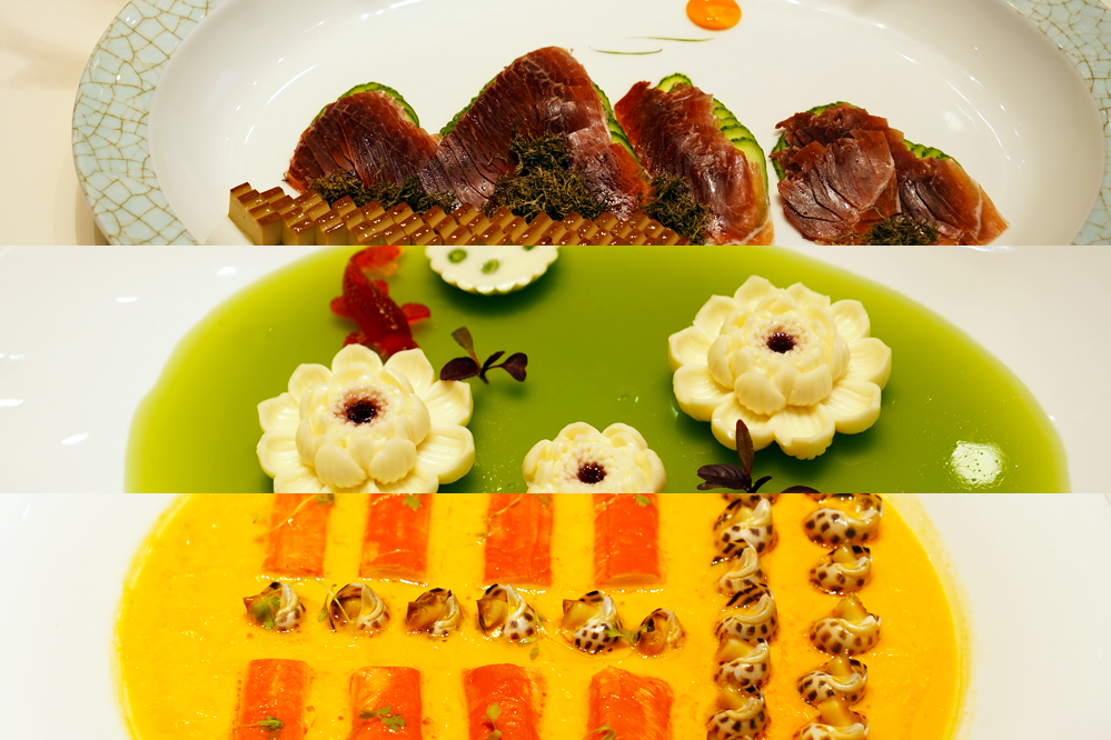 大觀樓長聯(lián)宴。從上至下依次為北走蜿蜒、九夏芙蓉、蟹嶼螺洲。供圖